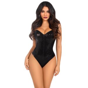 Leg Avenue Sequin Bodysuit - Small